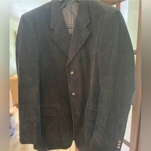 Zagato Men's Black Corduroy Blazer